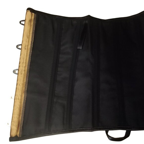 💜 Gold Sparkle Underbust Corset and Thong Set - Picture 5 of 10